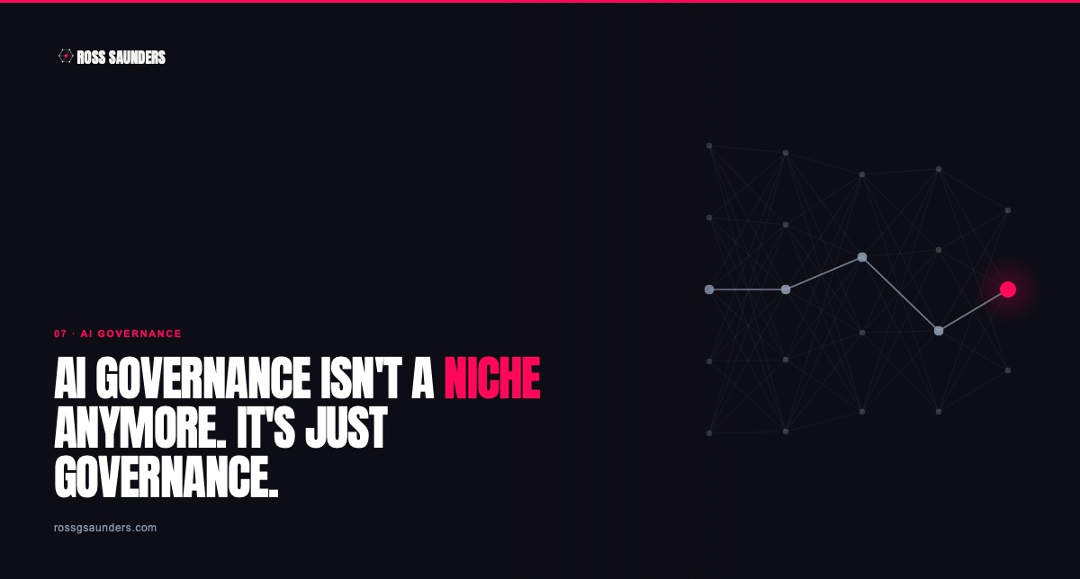 AI Governance Isn't a Niche, It's Part of Your Privacy Program