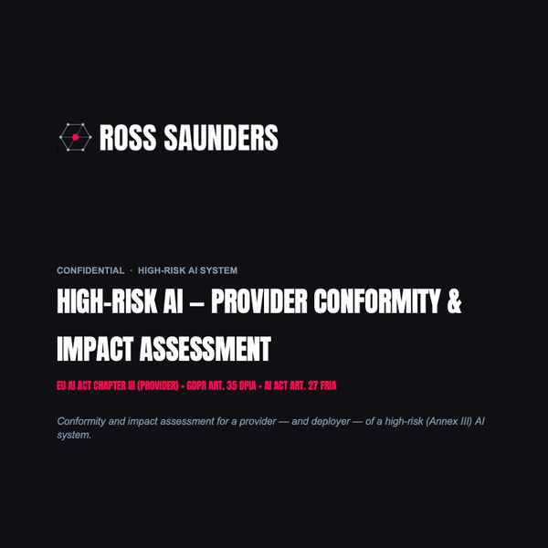 EU AI Act high-risk check